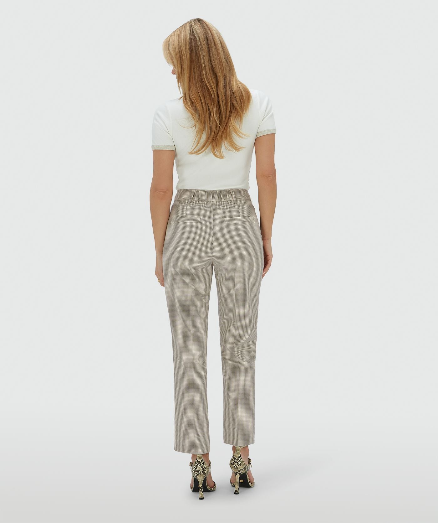 Pantalon taille moyenne RYKER - carré en pierre
