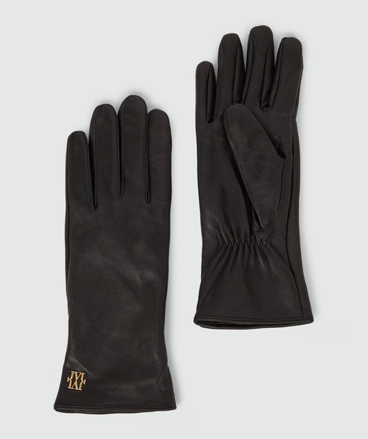 Gants en cuir SCARLETT - noir