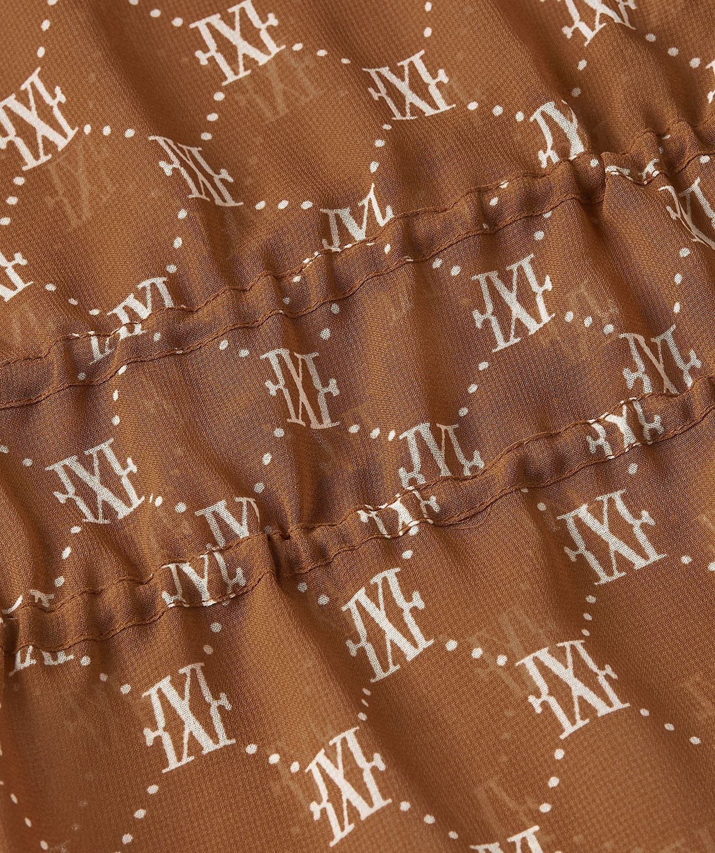 Kimono oversize avec imprimé logo SIENNA - marron