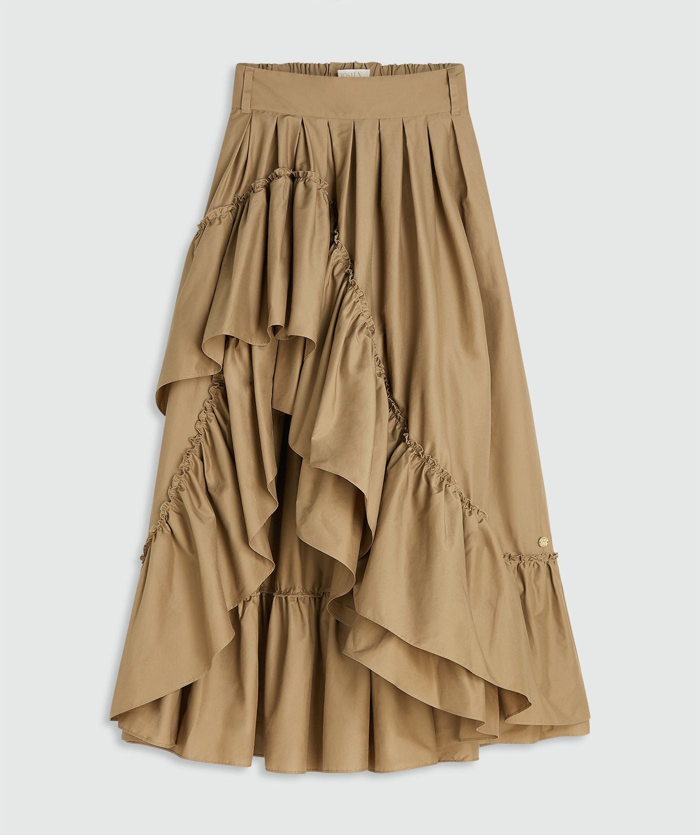 Jupe longue taille haute TARRANT - kaki léger